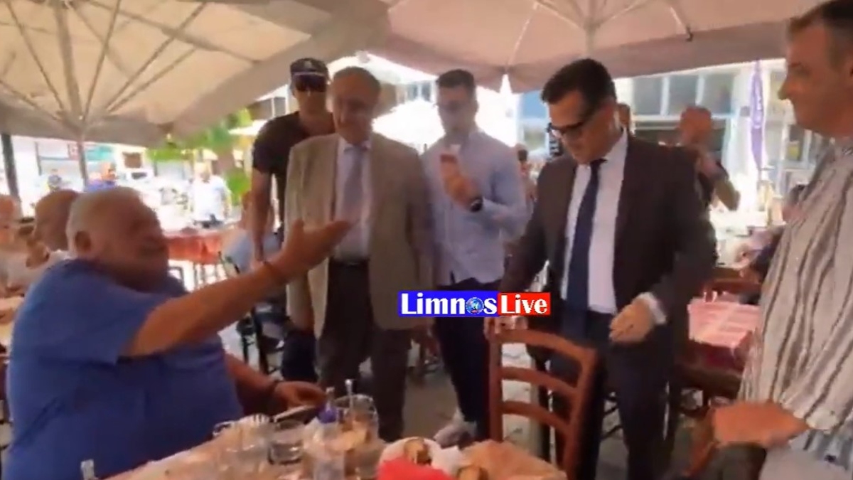 Έντονες αποδοκιμασίες κατά του Άδωνι Γεωργιάδη στη Λήμνο (ΒΙΝΤΕΟ)