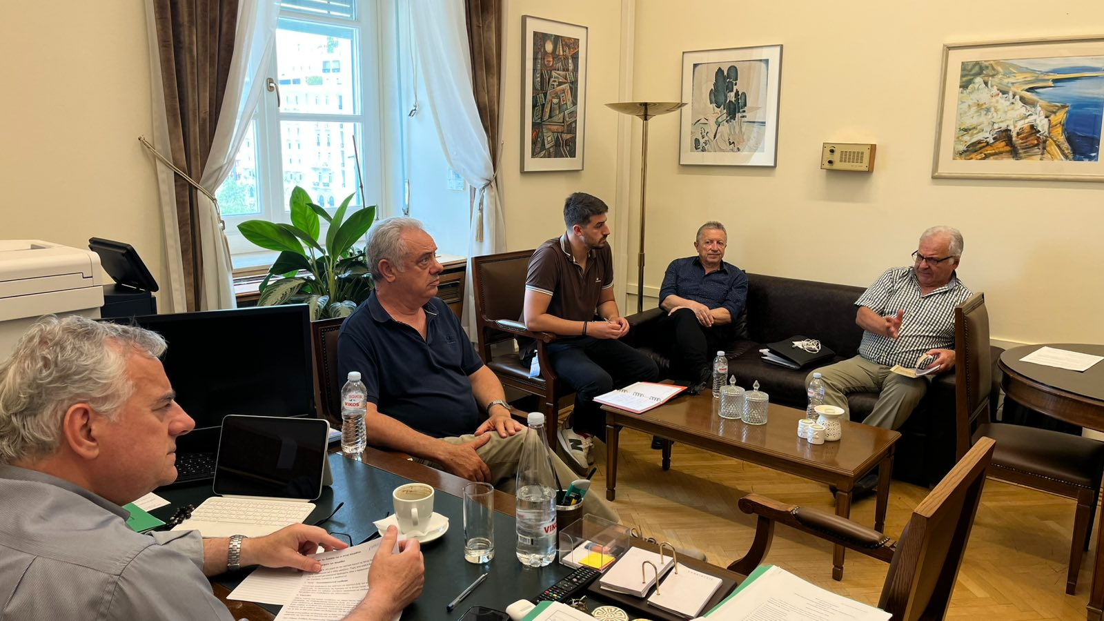 Συνάντηση Δ. Μπιάγκη με τον Σύλλογο των εν Αττική Αργυραδιτών