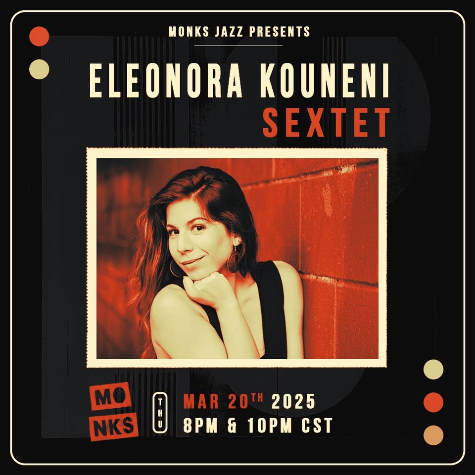 Η Ελεονώρα Κουνενή στο Monk’s Jazz Club στις 20 Μαρτίου στο Όστιν του Τέξας