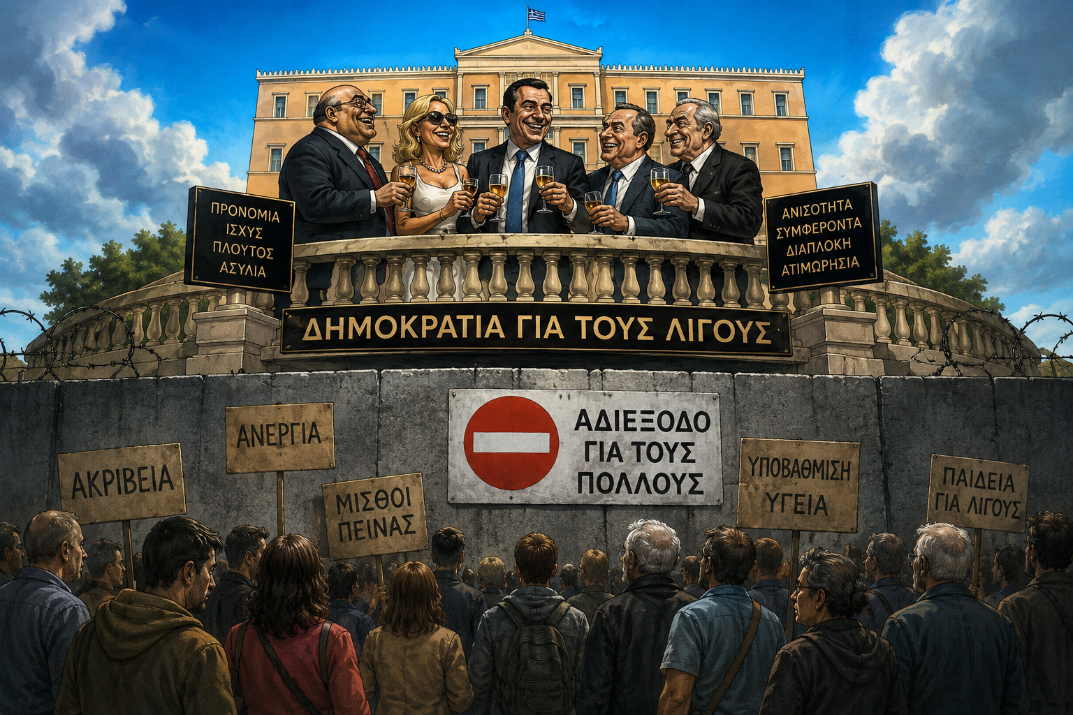 Δημοκρατία για τους λίγους — αδιέξοδο για τους πολλούς