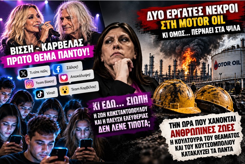 Όταν δύο νεκροί εργάτες περνούν στα ψιλά και η Βίσση με τον Καρβέλα γίνονται πρώτο θέμα…