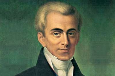 Ιωάννης Καποδίστριας: Γεννήθηκε 1 Φεβρουαρίου 1776 στην Κέρκυρα